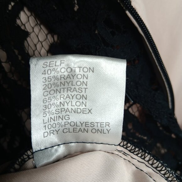 Tadashi Shoji Lace Nude Illusion Flared Evening Gown Dress Bateau Cap Sleeves 6 - Picture 11 of 11